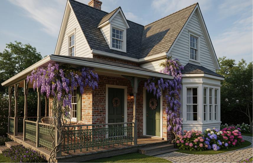 rumah 2 lantai mungil cantik