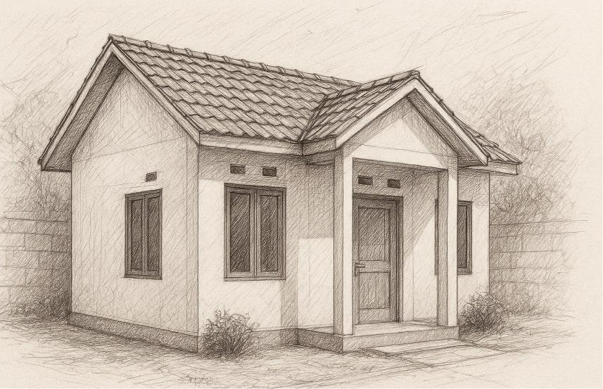 Sketsa rumah