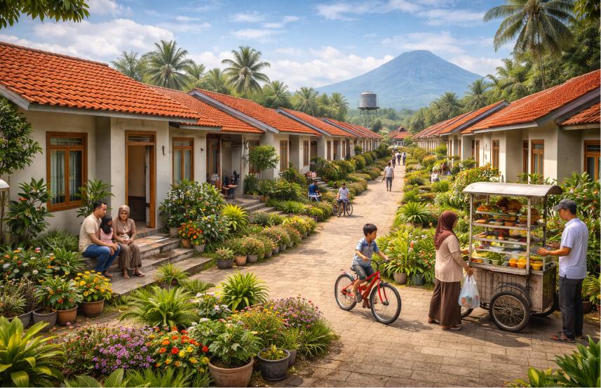 Rumah murah bersanitasi baik