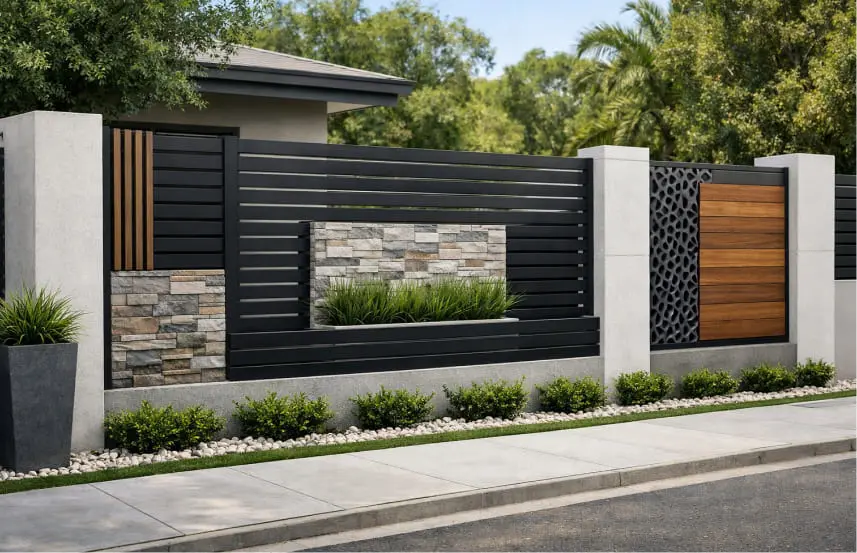 Model Pagar Tembok Unik Minimalis Terbaru