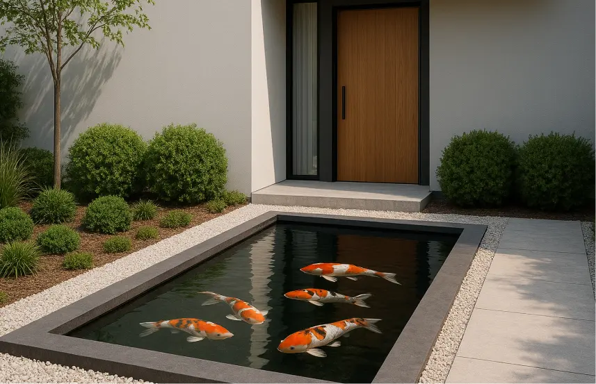 Kolam Ikan Minimalis Depan Rumah
