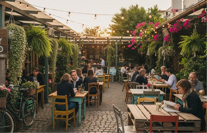 Konsep cafe outdoor murah tapi bagus dan estetik