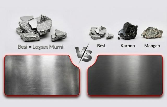 Perbedaan Besi dan Baja