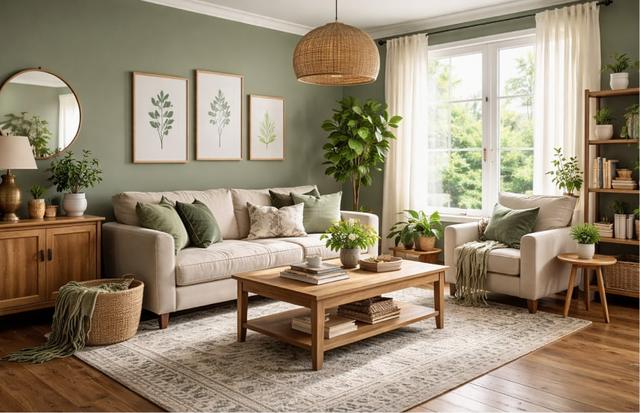 Interior Rumah Warna Hijau