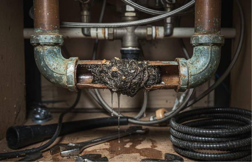 cara mengatasi pipa air tersumbat