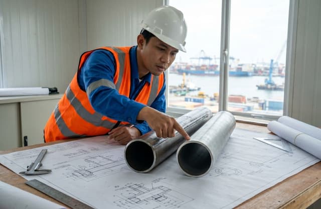 nsinyur lapangan membandingkan penampang pipa welded dan seamless untuk instalasi bertekanan tinggi.